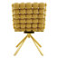 Modern Tufted Accent Chairs,Puffy Bubble Chair Ball Chain Chair Velvet Dining Chairs with  Metal Legs-2136840558