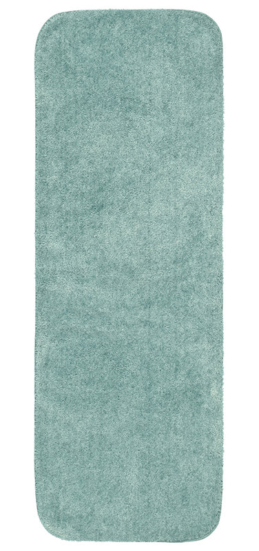 Billy-Dean Nylon Bath Rug with Non-Slip Backing, 22" W x 60" L, Sea Foam