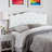 Myshawn Scalloped Full Headboard In Faux Leather With Crystal Tufting, White 23.65'' H X 57.75'' W X 2.60'' D-439550402-439550401