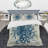 Geometric Blue Spots - Modern & Contemporary Duvet Cover Set - Microfiber Polyester-38758683