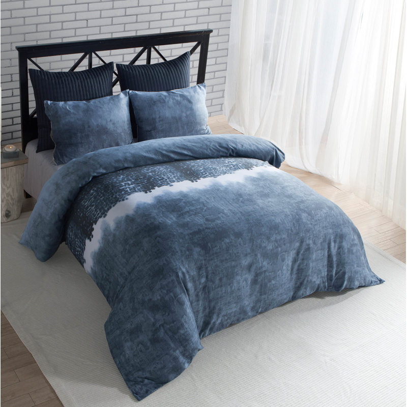 Ensemble de housse de couette réversible Janie, Housse de couette très grand et 2 taies d'oreille