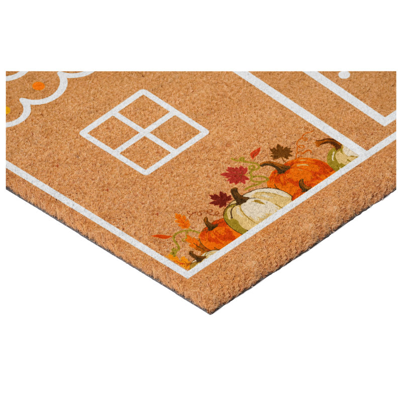Fall Cottage Doormat, 17"x29", 24" x 36"