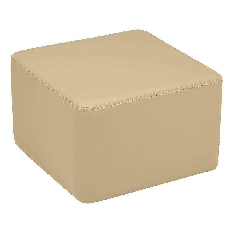 Tabouret à cubes structurés de Learniture, H 12 po x l 18 po x P 18 po, Sable, Non