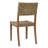 21" Wide Rustic Farmhouse Style Solid Wood Woven Back Ratten Dining Chair Set-747633309
