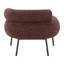 Chaise en tweed marron Mardi
