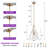 1-Light Brushed Brass Glass Single Pendant Light With Clear Cone Shade And Adjustable Downrod