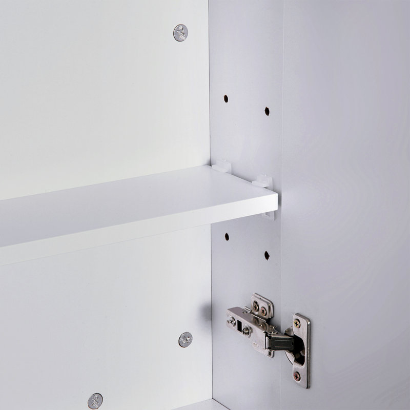 Bingham W H Wall Mounted Required Frameless Medicine Cabinet Mirror 2 Adjustable, 23.5" x 6" x 29.5"