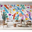 Murale pelez et collez de qualité supérieure - motif botanique coloré-402895140