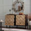Buffet en bois, commode d'appoint avec 6 tiroirs pour la cuisine, la salle à manger et le salon