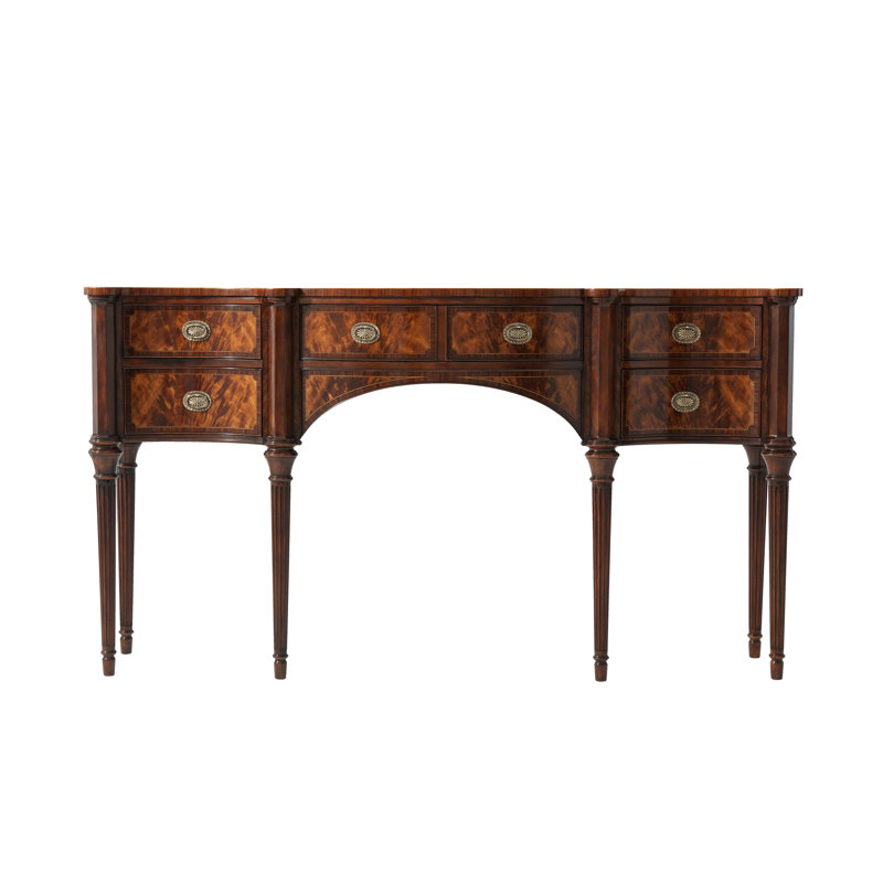 English Cabinet Maker 68'' W Console Table