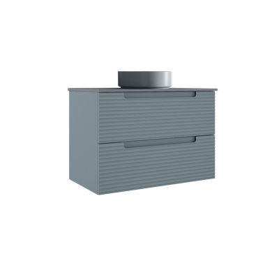 Meuble-lavabo mural simple 32 po avec plateau en résine Moncler