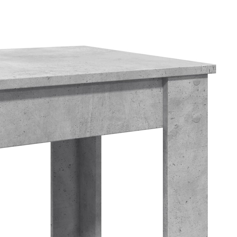 Table de bar vidaXL, Gris béton