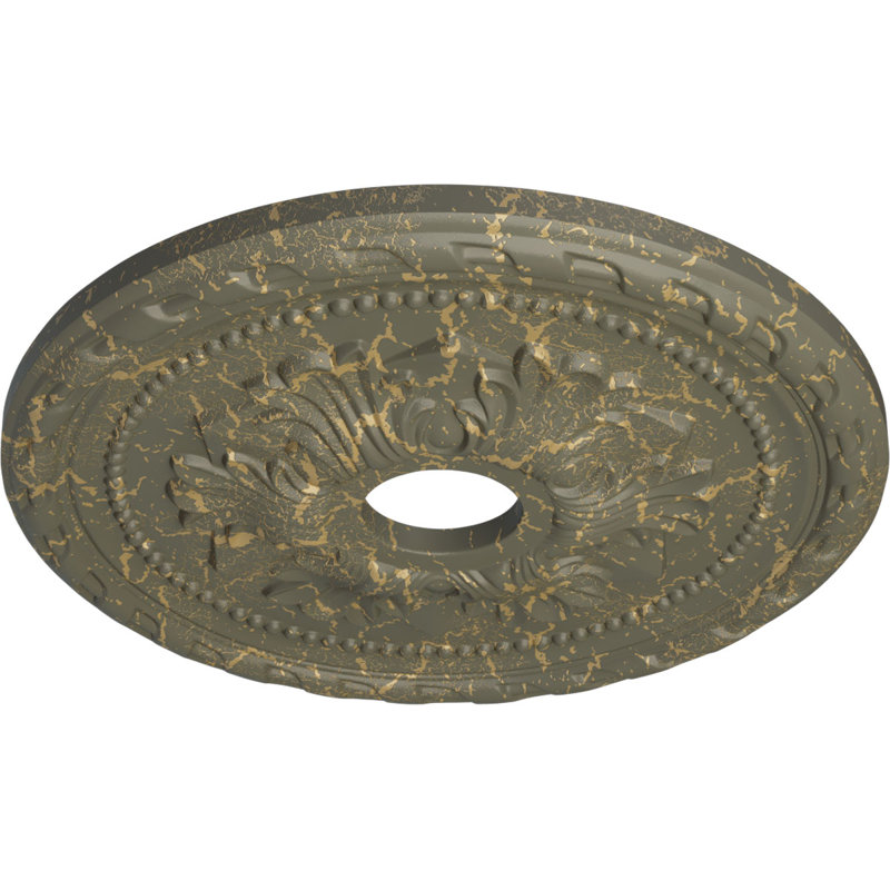 20 médaillons de plafond Palmetto de 20 7/8 po x 3 5/8 po x P 1 5/8 po (convient aux auvents de 5 po ou moins)