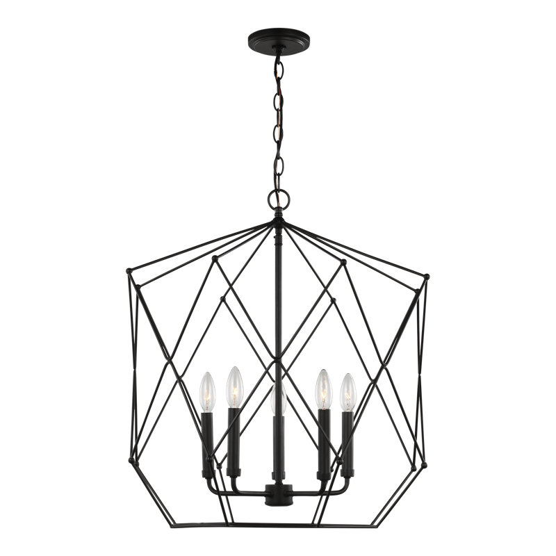 Gracie Oaks Zarra 5 - Light Unique/Statement Pendant
