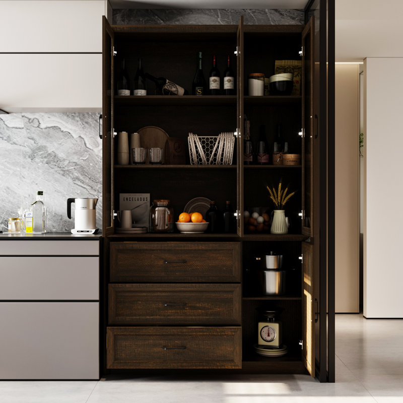 Garde-manger 79,6 po H, Brun foncé