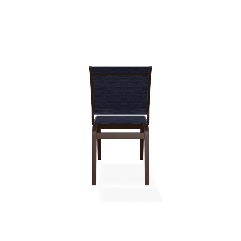 Chaise d'appoint de salle à manger Hiraku, Kona texturé, Indigo Collect