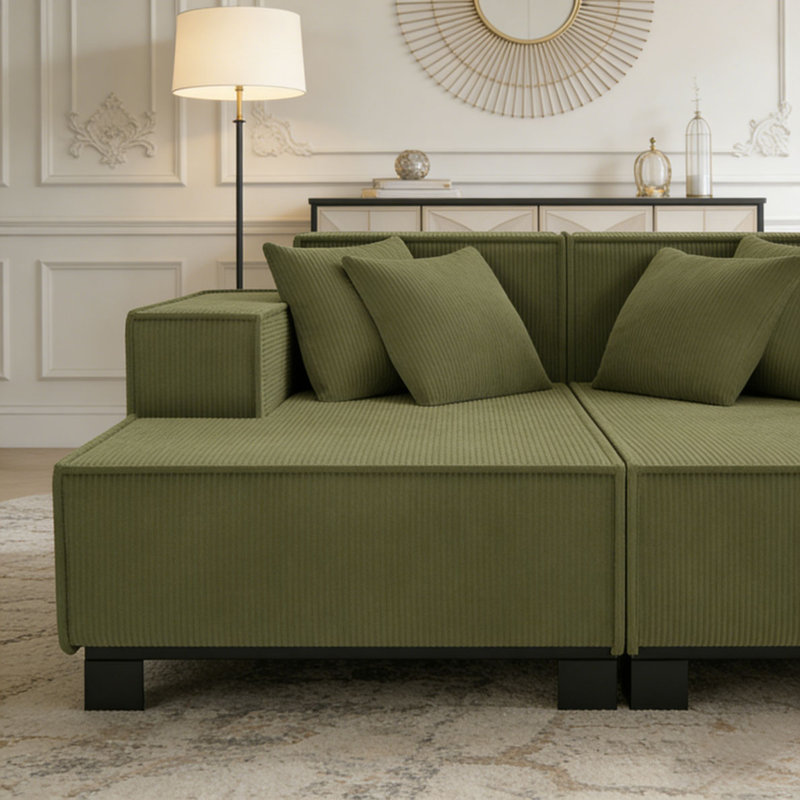 Canapé moderne, 2, Green