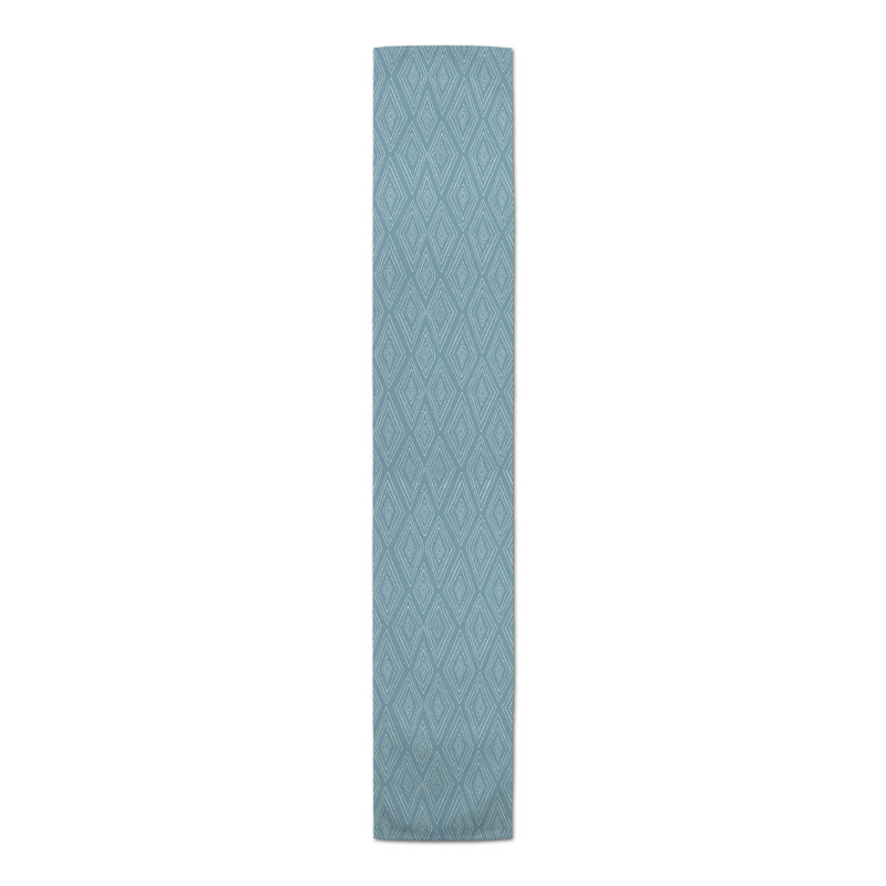 Chemin de table Collynn, 72 po x 16 po, Bleu