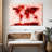 Aliaz World Map Paint Splashes Red-107850415