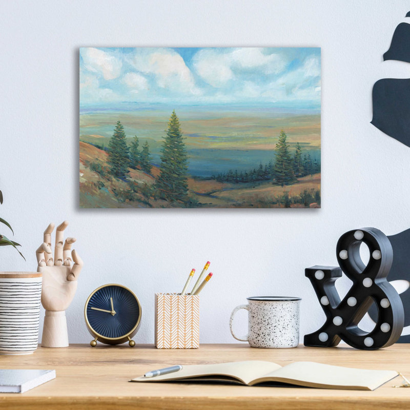 «Mountain Top II» par Tim O'Toole, art mural en verre acrylique, H 12 po x l 16 po x P 0,13 po