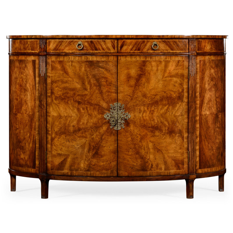 Buffet en bois de noyer massif 2 tiroirs Windsor