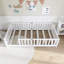Lit simple en bois avec garde-corps-22686623