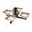 Ticey Glass Semi Flush Mount