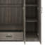 Garde-robe à 4 portes avec rangement de tiroir intégré-448614691
