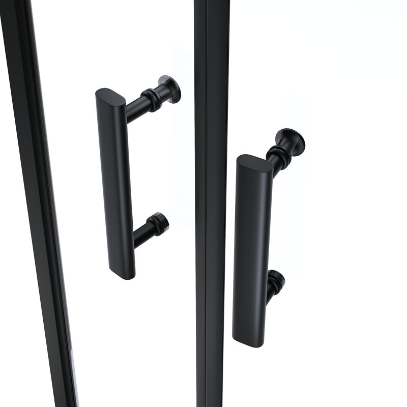 Cabine de douche ronde à double cadre coulissante 35 po x P 35 po x H 72 po