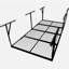 Étagère de rangement pour garage 4 x 8 pi, support de plafond de garage en métal robuste, abattant de plafond réglable de 22 po à 40 po, capacité de charge de 600 lb, couleur noire