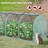 Outsunny 9' X 4' Crop Cage, Plant Protection Tent With Three Zippered Doors, Storage Bag And 6 Ground Stakes, For Garden, Yard, Lawn