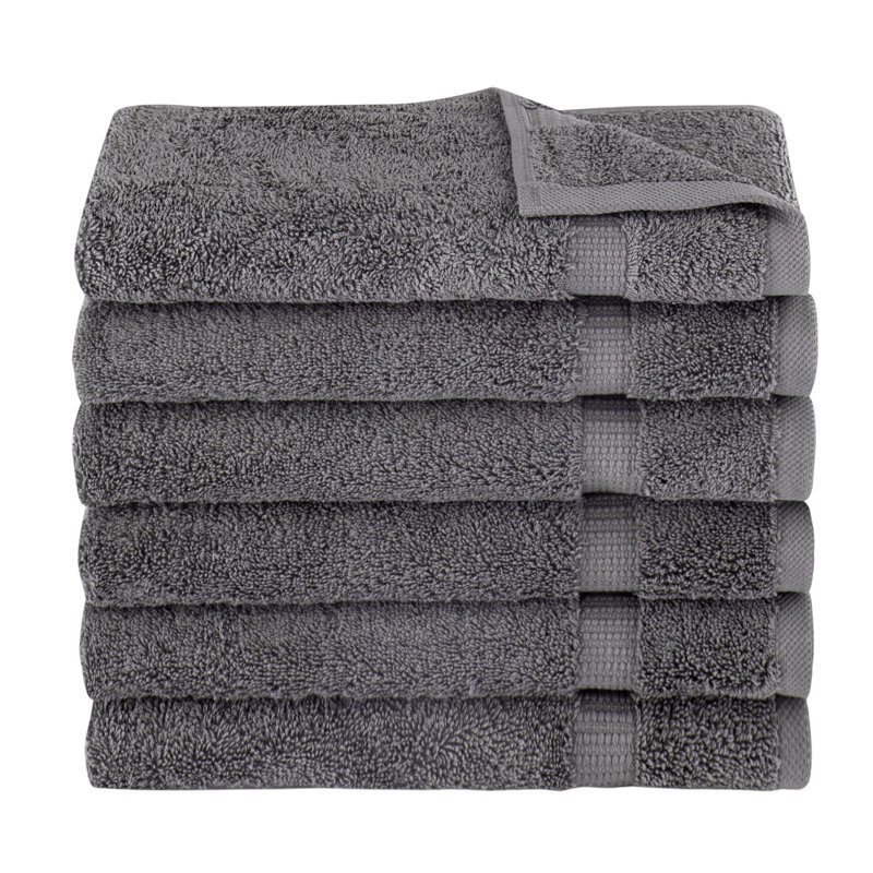 Essuie-mains en coton turc Agathon, Gris