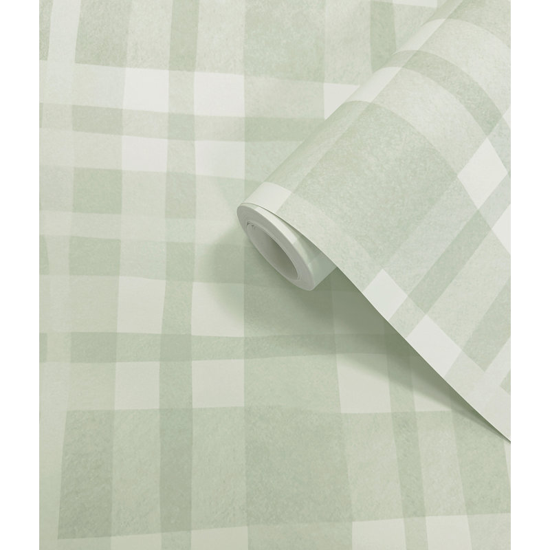 Papier peint texturé non tissé Sage, Vert