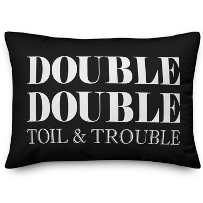  Coussin lombaire Double Toil & Trouble