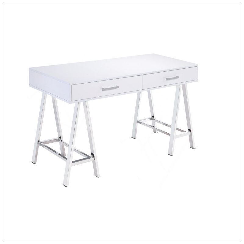 Bureau d'écriture polyvalent avec USB et beaucoup de rangement pour la productivité