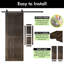 Porte de grange à rayures verticales non assemblée et fini 26 po x 80 po Homacer Ebony-123048924