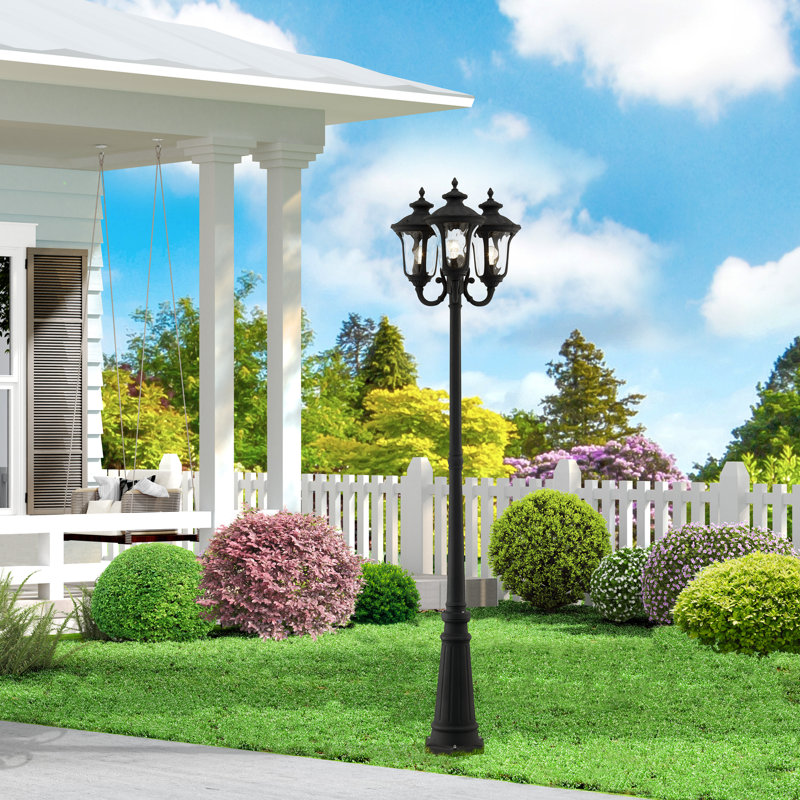 Allal Lamp Post (Full), Textured Black