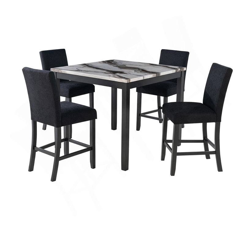 Table de bar et 4 tabourets LEONCIA