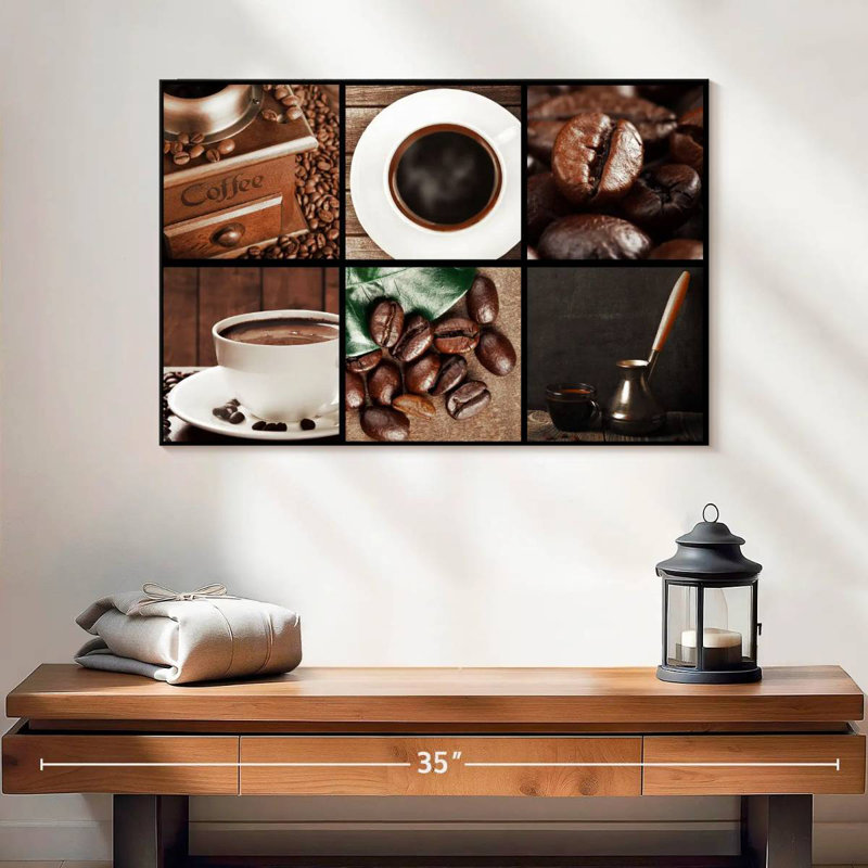 Yarlin Coffee Collage, 16" H x 24" W