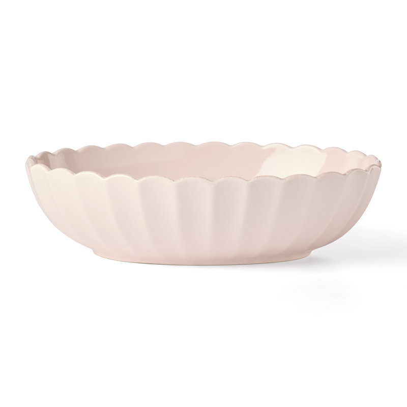 Bol de service Lenox French Perle Scallop Blush