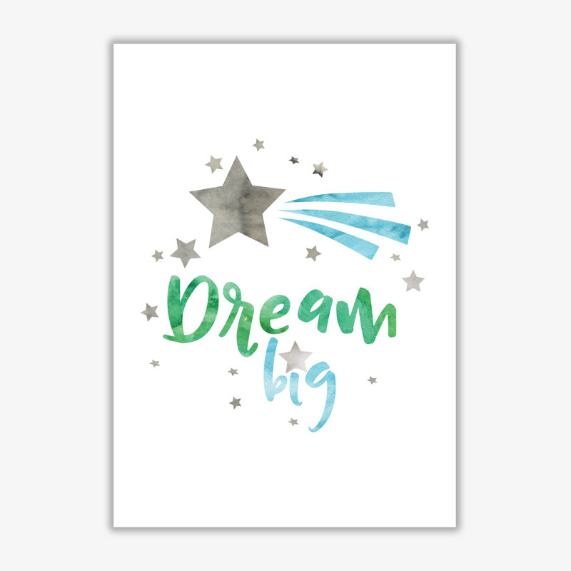 Dream Big - Painting, No Frame, 30 cm H x 21 cm W x 1 cm D