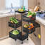94cm H x 27cm W Utility Cart