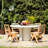 Alandra Solid Wood Outdoor Dining Side Chair