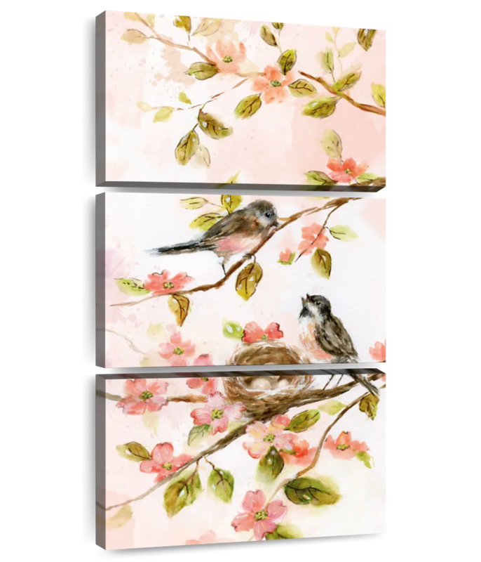 Blushing Birds I