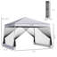 Tente à auvent inclinable avec filet Outsunny-114930116