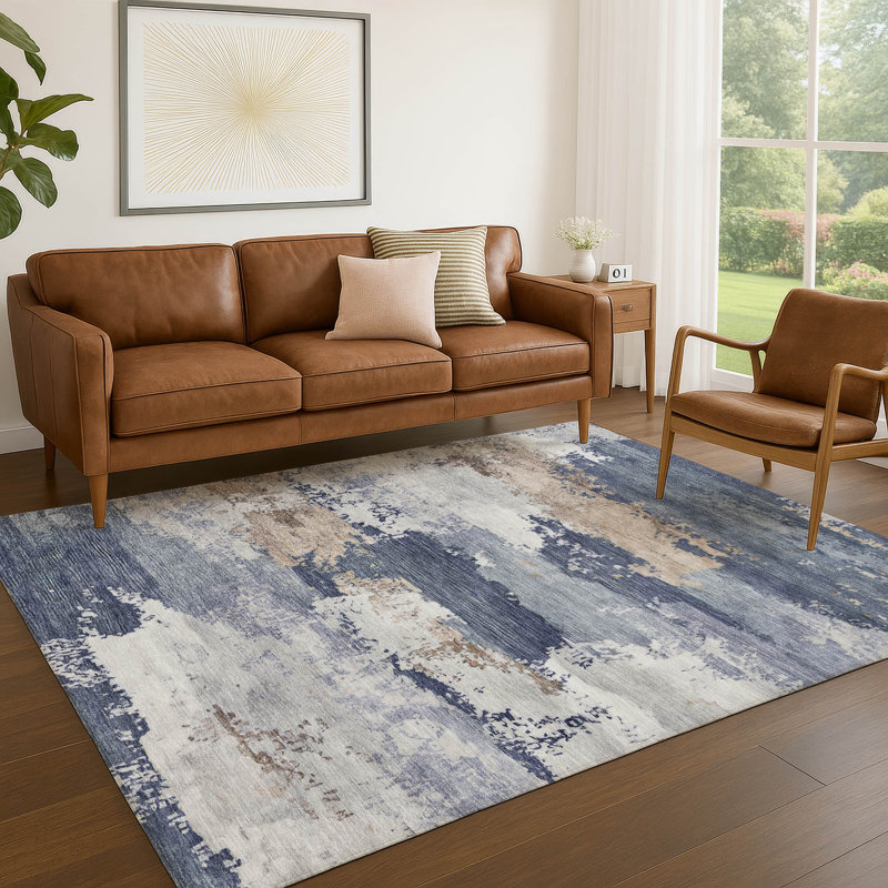 Tapis intérieur / extérieur lavable à la machine Kesler ACN2372, Rectangle 10 pi x 14 pi