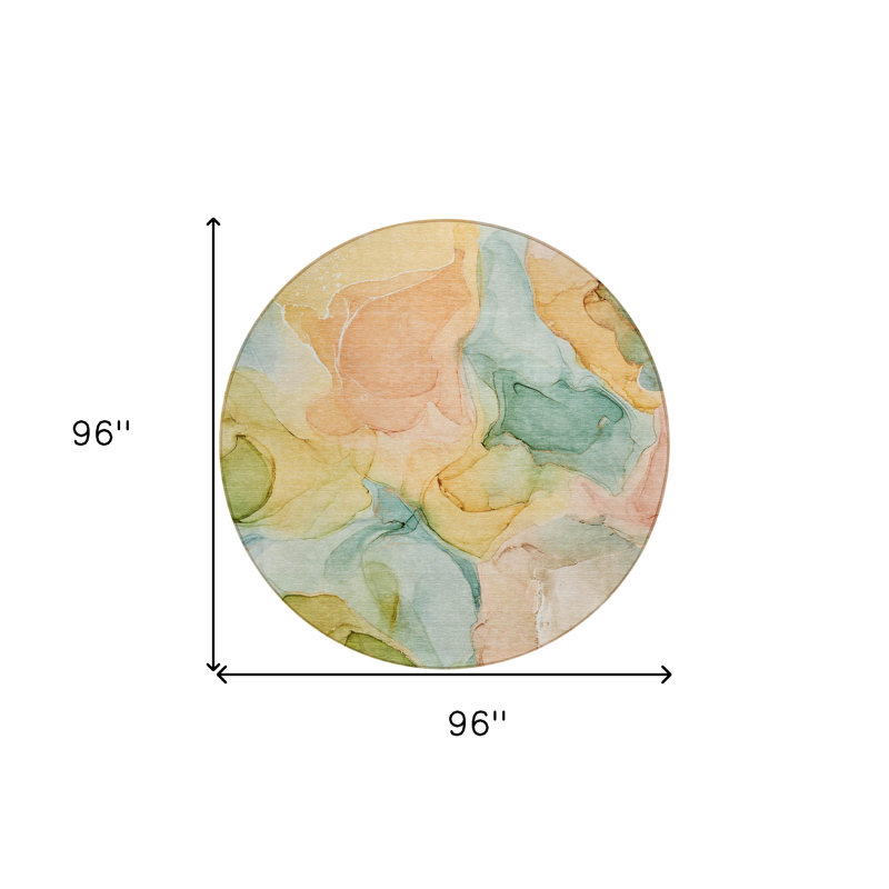 Tapis d'intérieur rond 8 po