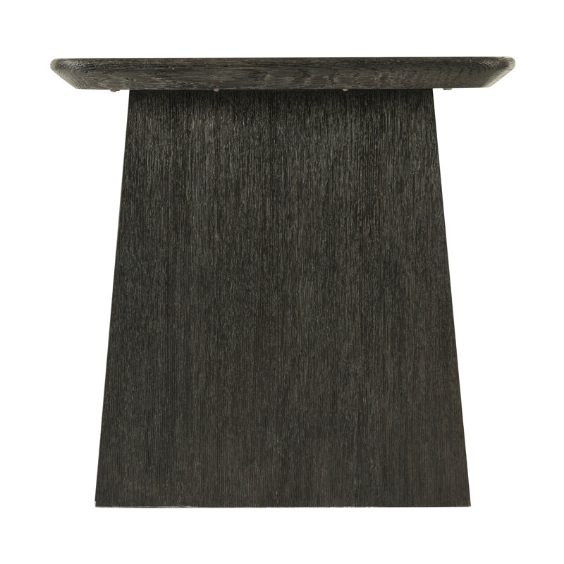 Repose Solid Wood End Table, Charcoal Oak