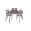 Ensemble repas de patio en métal pour 12 personnes avec table rectangulaire Aynura