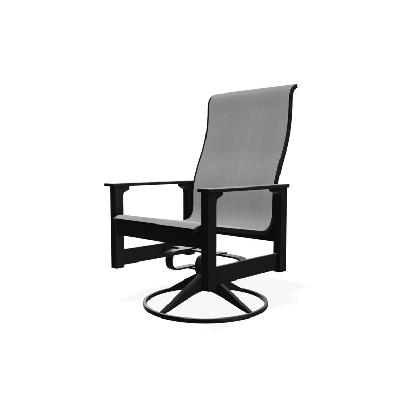 Leeward Sling Marine Grade Polymer Swivel Rocker, Alloy Sunbrella®, Gray
